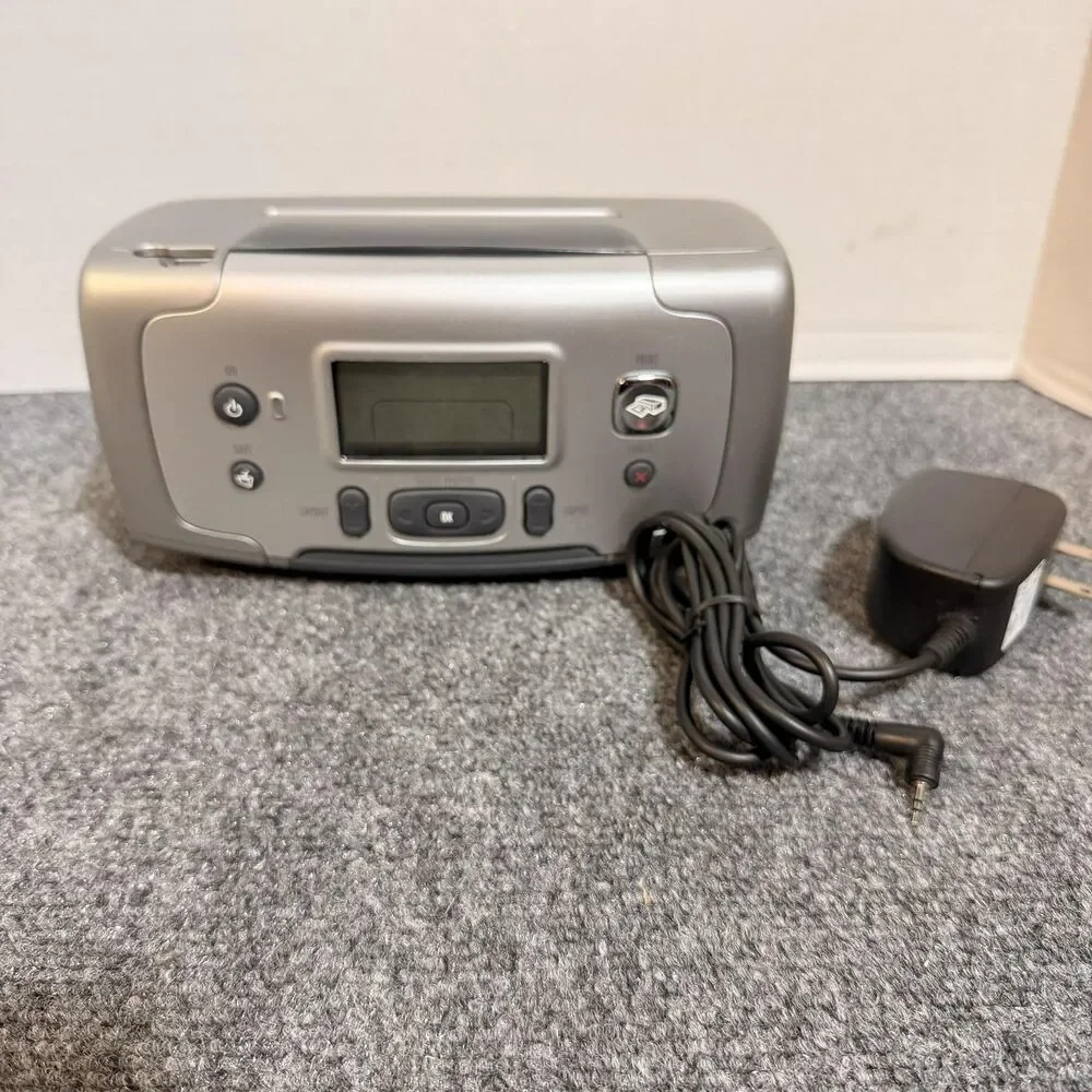 HP PhotoSmart 145 Digital Photo Printer Q3025A Inkjet Color AC Adapter Gray